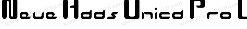 Neue Haas Unica Pro Light字体转换